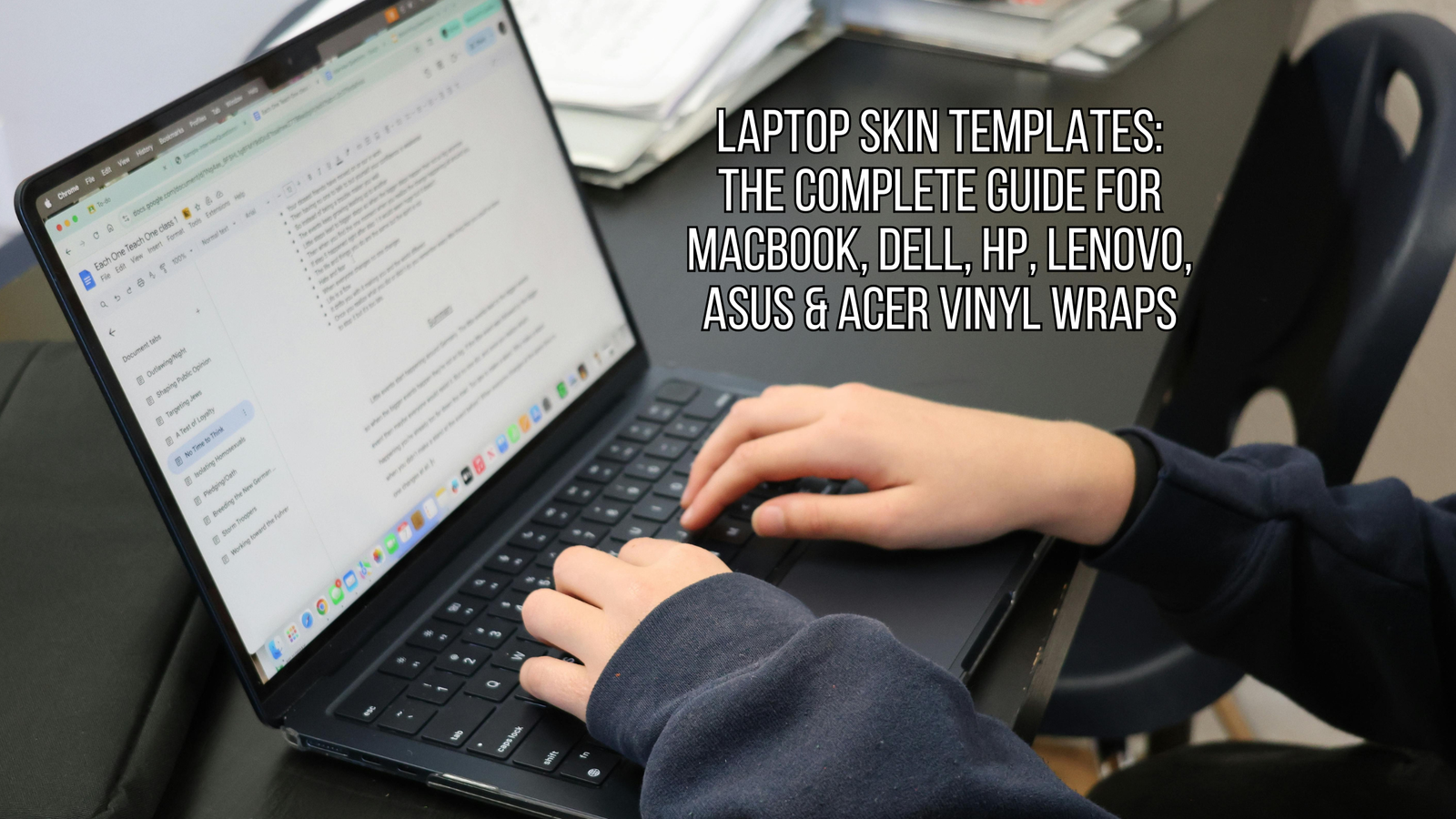 Laptop Skin Templates: The Complete Guide for MacBook, Dell, HP, Lenovo, ASUS & Acer Vinyl Wraps