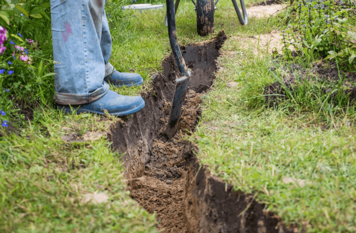 How to Dig Trenches While Minimizing Landscape Damage